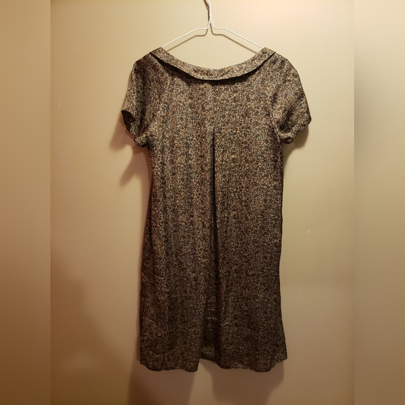 CAMAIEU Dark Brown Floral Mini Dress - Picture 3 of 7